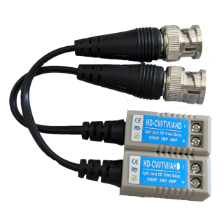Coppia di adattatori BNC/LAN Cat.5/5e/6 per telecamere HD
