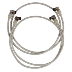 Cavo coassiale preintestato con connettori a 90° IEC femmina - IEC maschio
